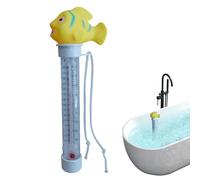 Pool Thermometer, Floating Temperature Gauge, 7.28 Inches Durable and Waterproof Costrution, Pool Meter for Resistant to Sun Exposure and Splashes, Including Child and Adult