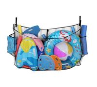 Pool Toy Net Mesh Poolside Organizer Bag for Use | Durable Waterproof Mesh Design System, Large Capacity Storage Structure Feature, Quick Dry Ventilated Function, Poolside Beach Resort Hotel Backyard