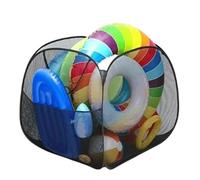 Pool Toy Organizer, Foldable Container, 35.43x35.43x31.5 Inch Large Capacity Holder with Secure Build, Utility Tool for Beach Balls Towels Inflatable Ring Water Park, Home Accessories for Daily Usage