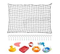 Pool Toy Storage Net - Large Capacity Float Organizer Bag, Elastic Mesh Storage Solution for Pool Accessories, Durable Outdoor Equipment Holder | Poolside Backyard Organization System for Toys