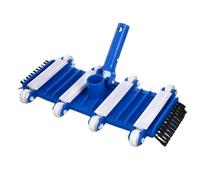 Pool Vacuum Brush Head, Heavy Duty Manual Suction Cleaning Tool with Strong Bristles, Algae Removal and Debris Maintenance Equipment, Ideal for Pool Floor Walls Steps Accessories