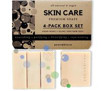 Poola & Bloom Gel Doccia Solido e Sapone Naturale Al Latte di Capra e Burro di Karité Idratante Pulizia Delicata Pelle Morbida Unisex Sostenibile Senza Profumi Artificiali