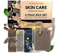 Poola & Bloom Sapone Esfoliante Naturale per Uomo con Carbone Vegetale e Minerali, Formula Vegan e Organica, 120g