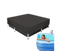 Poolabdeckung Rechteckig - Schwimmbadabdeckungen | Rechteckige Poolabdeckungen | Coperture per piscine per famiglie - Rechteckiger Schwimmteich UV -Widerstand Wasserdicht Regenfeste Beschützer Für Den