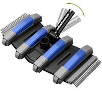 POOLAZA Aspiratore per piscina ponderato con 3 cm, attacco per tubo girevole da 4 cm, spazzole laterali e pavimenti, aspirapolvere per piscine sotterranee, piscine fuori terra e piscine in vinile