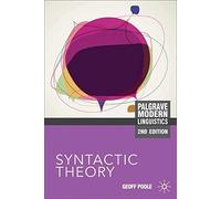 Poole, Geoffrey Syntactic Theory Book NUOVO