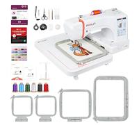 PooLin EOC06 - Macchina da ricamo, touch screen, ricamatrice digitale, lettere e motivi - Embroidery Machine - Personalizza magliette, polo, giacche, camicie, borse, asciugamani e altro ancora