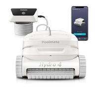 Poolmate Hydro 4 Robot per la pulizia di piscine interrate e fuori terra, pavimenti, pareti e linee d'acqua, controllo intelligente tramite app con WiFi e Bluetooth, cavo