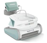 Poolmate Hydro 4 SE - Robot pulitore per piscine interrate e fuori terra, pulizia pavimenti, pareti e linea di galleggiamento, cavo da 12,2 m, grande cestello filtro a carico dall'alto da 4,1 l