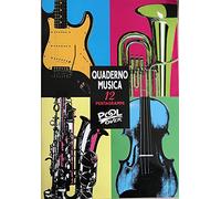 Poolover 90166 Album e Quaderno Musica A4 - Pentagramma
