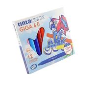 POOLOVER PENNARELLI A Colori Confezione da 12 Punta GIGA Grossa 6.0 Tinta Unita