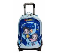 POOLOVER Trolley scuola staccabile glitterato Me Contro Te