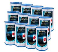 POOLPURE - Filtro di ricambio per piscina di tipo A o C, compatibile con Intex 29000E/59900E, set di filtri per piscina facili da montare, per piscine fuori terra Summer Escapes o Summer Waves - Confezione da 12