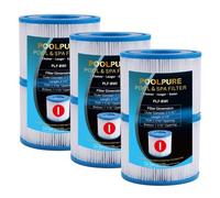 POOLPURE Filtro per Piscina Compatibile con BestWay 58093 Tipo I, Confezione da 6