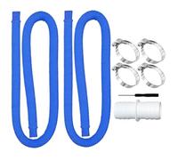 Pools Hose, 39-Inch Filter Hose, Heavy-Duty Replacement Connector, Includes 4 Sturdy Clamps, Reliable Water Circulation Line, Ideal for Manual Pool Vacuuming and Filtration Systems