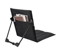 Poolside Chair, Adjustable Backrest Lounger, Foldable Beach Recliner Seat for Outdoor, Steel Frame Support Rest System, Pool Edge Relaxation Furniture, Sunbathing Fishing Picnic Chair 15.35inch