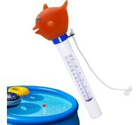 Pooltemperaturanzeige - Schwimmender Wassertemperaturmesser fr Baby & Kinder - Präziser Heißwasser-Thermometer für Pool, Badewanne, & Teich - Wasserdicht & leicht ablesbar