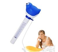 Pooltemperaturanzeige - Schwimmender Wassertemperaturmesser fr Baby & Kinder - Präziser Heißwasser-Thermometer für Pool, Badewanne, & Teich - Wasserdicht & leicht ablesbar