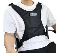 POONGURY Cintura di sicurezza per sedia a rotelle, giubbotto di supporto per sedia a rotelle, cintura di sicurezza per anziani, morbido gilet pettorale con cinghie regolabili