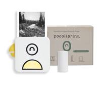 Poooliprint L1 Stampante tascabile senza inchiostro, mini telefono Bluetooth portatile Poooli stampante termica per iOS + Android stampa foto adesive, etichette, appunti, elenchi per diario, giallo