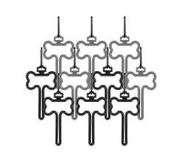 Poop Bag Holder Hands-Free Dog Waste Dispenser 10-Pack Black