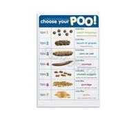 Poop Chart & Bristol Stool Scale Poster - Complete Digestive Health Reference for Clinic(Framed,12x18inch(30x45cm))