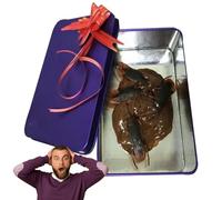 Poop Prank, Turd Pranks | Gola per movimenti intestinali con scatola, scherzo di aprile, gag e pratici giocattoli scherzosi, accessori di scena di Halloween, giocattolo complicato