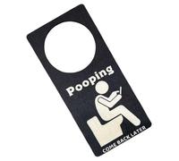 Pooping Torna Più Tardi Segno Della Maniglia Della Porta - Funny Watcheway Gateway Gancer, Water Etichetta Occupata | Arredamento Della Cacca Di Umorismo, Sigilla Privacy Per Il Bagno Per Porte Dei Ba
