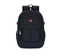 Poopy Men And Women Waterproof Comfortable Cooling Shoulder Bag Large Capacity Laptop Bag Business Backpack Leisure Travel Bag-Black