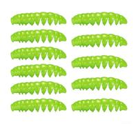 Poor Worm Soft Bait TPR Segmento Corpo per una migliore esperienza di pesca, pacchetto 11pcs (bianco rosso)