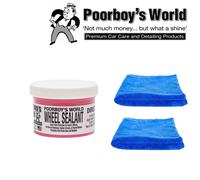 Poorboys World Cera Protettiva Per Cerchi 235ml E 2 Panni In Microfibra