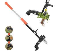 POOSIDE Estrattore erbacce da giardino, con manico lungo regolabile da 73,7 a 101,6 cm, in acciaio inox, per rimuovere le erbacce senza piegarsi o inginocchiarsi