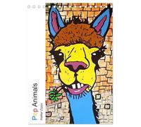 Pop Art Animals - Atelier Zippo (Tischkalender 2026 DIN A5 hoch), CALVENDO Monatskalender: Farbenfrohe Tierporträts im Pop Art Stil