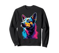 Pop Art Australian Cattle Dog Blue Heeler Lovers Felpa