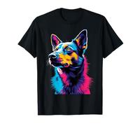 Pop Art Australian Cattle Dog Blue Heeler Lovers Maglietta