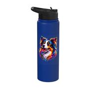 Pop Art Border Collie Lovers - Border Collie da donna Stainless Steel Insulated Water Bottle
