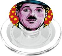 Pop Art - Cappello a bombetta con ritratto cinematografico, colore: Blu PopSockets PopGrip per MagSafe