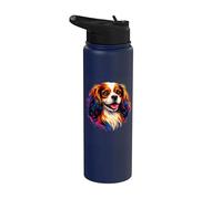 Pop Art Cavalier King Charles Spaniel Lovers Stainless Steel Insulated Water Bottle