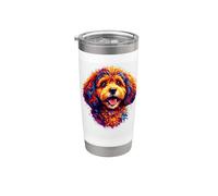 Pop Art Cavapoo Lovers Design Cavapoo Dog da donna Bicchiere termico in acciaio inox doppia parete