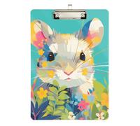 Pop Art Chinchilla Mint Green mini portablocco acrilico carino per insegnante Portfolio appunti Dimensioni 9 x 12