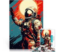 Pop Art degli astronauti puzzle 2000 pezzi per adulti Aiuta il cervello ad allenare i giocattoli che creano dipendenza per coltivare la pazienza Regali di compleanno 70x100cm