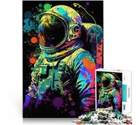 Pop Art degli astronauti Puzzle da 1000 pezzi per adulti Aiuta il cervello ad allenare i giocattoli che creano dipendenza per coltivare la pazienza Adatto alle coppie 38x26cm