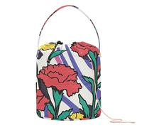 Pop Art Garofano Crochet Borse con Fori Lavoro a Maglia Progetto Bag per Ferro da Maglia Bolso para Crochet