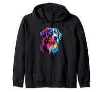 Pop Art Grande Svizzera Mountain Dog Amanti Felpa con Cappuccio