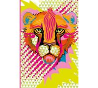Pop Art Lion Lined Notebook | 6x9 Journal with Vibrant Abstract Lion Cover | Colorful Writing Journal, Aesthetic Gift for Students, Teens & Stationery Lovers: Artistic Lined A5 Notebook with Bold Lion Illustration and Modern Neon Design