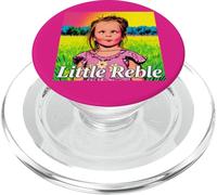 Pop Art - Maglietta da ragazza con scritta in lingua inglese "Little Rebel" PopSockets PopGrip per MagSafe