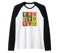 Pop-Art Marco Aurelio Marcus Aurelius Stoicismo Maglia con Maniche Raglan