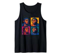 Pop Art Neanderthal Divertente antropologia preistorica degli Uomini delle caverne Canotta