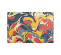 Pop Art Retro Tie-Dye Modello Pelle Ad Asciugatura Rapida Tappetino Da Caffè Assorbe Macchina Da Caffè Stuoia Controsoffitto per Controsoff