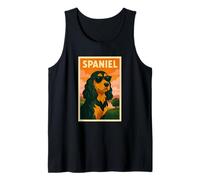 Pop Art - Stampa minimalista con Cocker Spaniel inglese Canotta